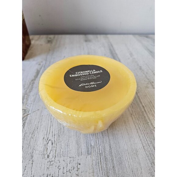 Eddie Bauer Citronella embossed boat candle sale home nautical vintage sailboat - Picture 1 of 8